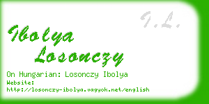 ibolya losonczy business card